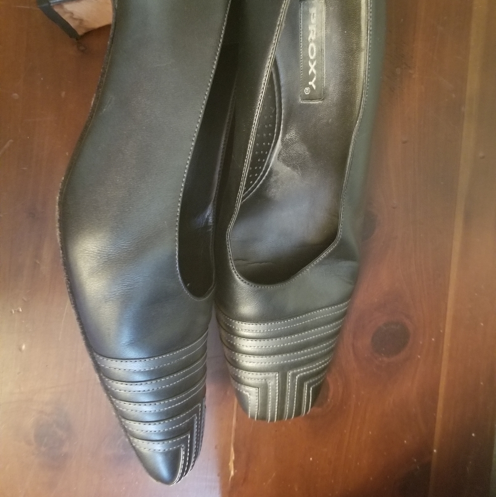 Silvery grey-blue shoes